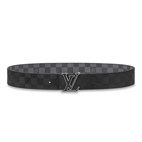 Thắt Lưng Nam Louis Vuitton LV Initiales Reversible Belt M0668U Màu Xám Đen Size 90