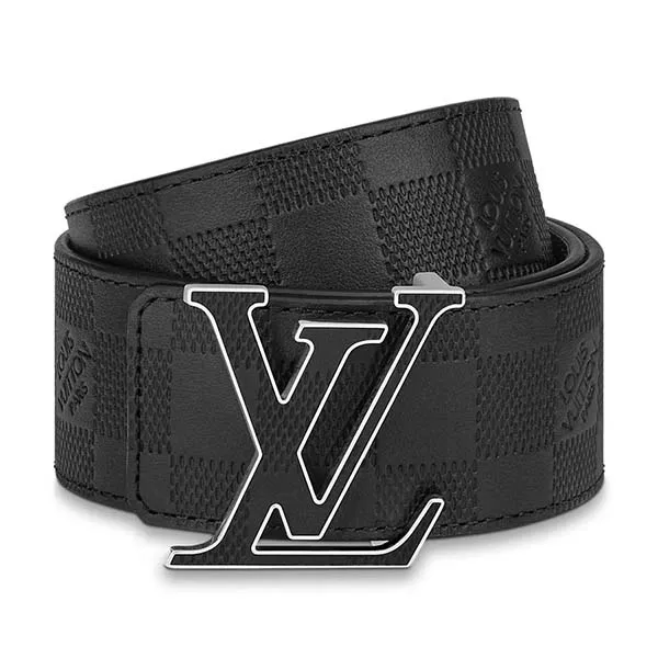 Thắt Lưng Nam Louis Vuitton LV Initiales Reversible Belt M0668U Màu Xám Đen Size 90