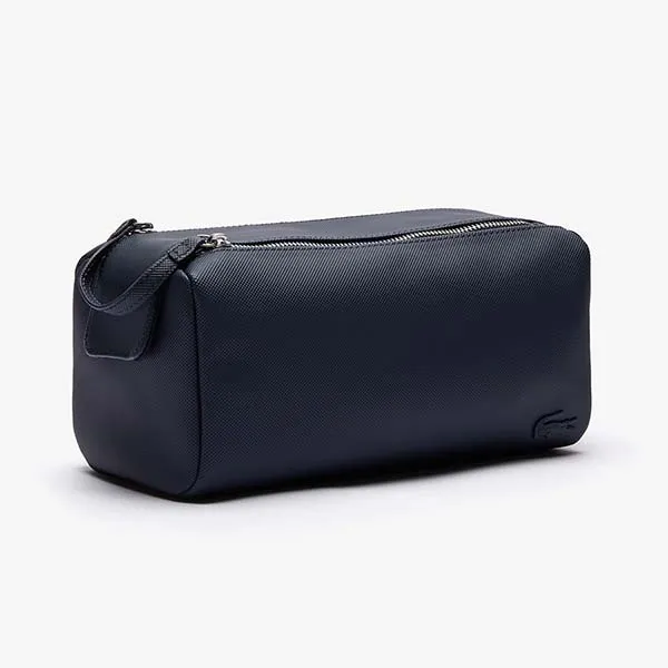 Túi Cầm Tay Lacoste Classic Double Zip Petit Piqué NH2345 - NVY Màu Xanh Navy