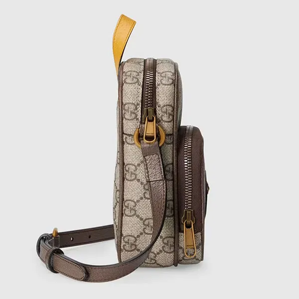 Túi Đeo Chéo Gucci Neo Vintage Mini Bag Monogram ‎658556-K9GOT-8861 Màu Nâu Be