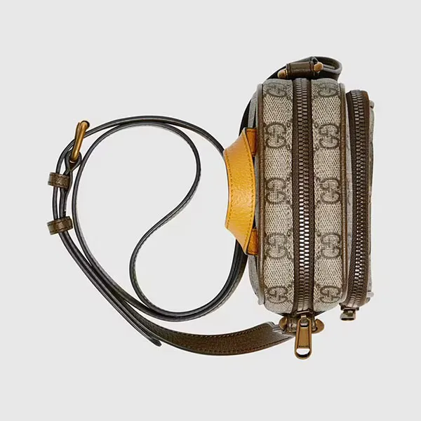 Túi Đeo Chéo Gucci Neo Vintage Mini Bag Monogram ‎658556-K9GOT-8861 Màu Nâu Be