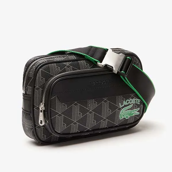 Túi Đeo Chéo Lacoste The Blend Monogram Print Small Crossbody NU4138 - L38 Màu Đen