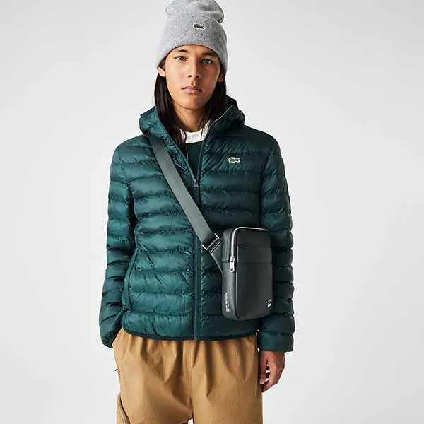 Túi Đeo Chéo Nam Lacoste Contrast Branded Crossover Bag NH4017PN - B43 Màu Xanh