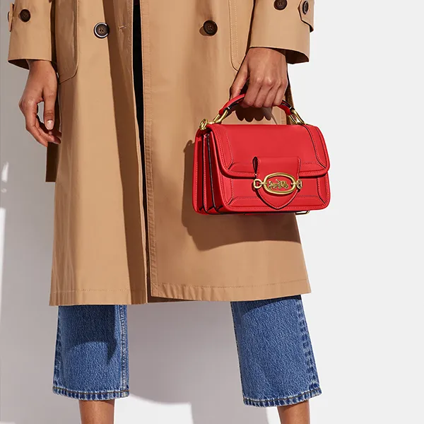 Túi Đeo Chéo Nữ Coach Hero Shoulder Bag C8449 Màu Đỏ - Túi xách - Vua Hàng Hiệu