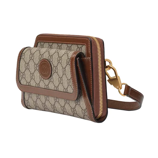 Túi Đeo Chéo Gucci Mini Bag With Interlocking G 723177-92TCG-8563 Màu Nâu
