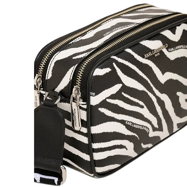 Túi Đeo Chéo Nữ Karl Lagerfeld Paris Maybelle Crossbody Màu Đen Trắng