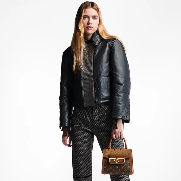 Túi Đeo Chéo Nữ Louis Vuitton LV Dauphine Capitale M46751 Màu Nâu