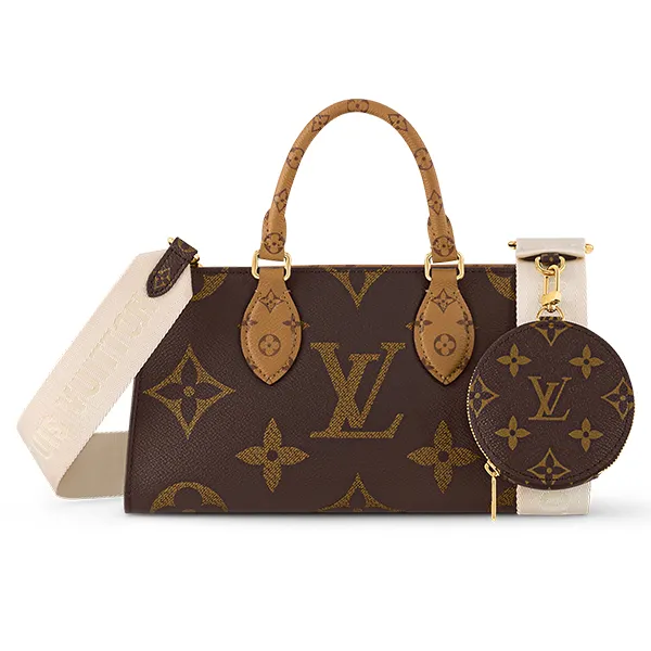 Túi Đeo Chéo Nữ Louis Vuitton LV OnTheGo East West M46653 Màu Nâu