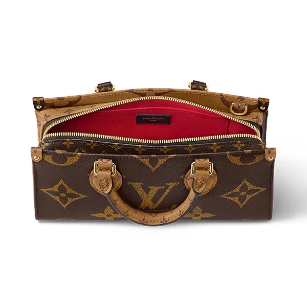 Túi Đeo Chéo Nữ Louis Vuitton LV OnTheGo East West M46653 Màu Nâu