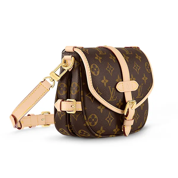 Túi Đeo Chéo Nữ Louis Vuitton LV Saumur BB Màu Nâu