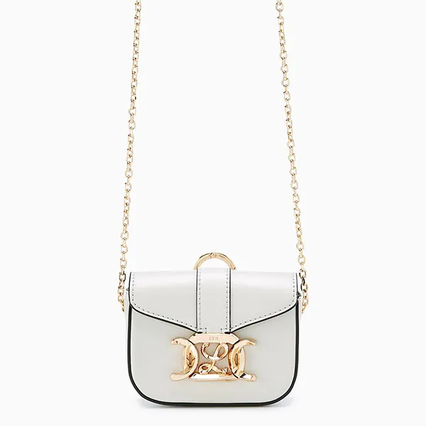 Túi Đeo Chéo Nữ Lyn Augusta Mini Crossbody Bags LL23FBF177 White Màu Trắng