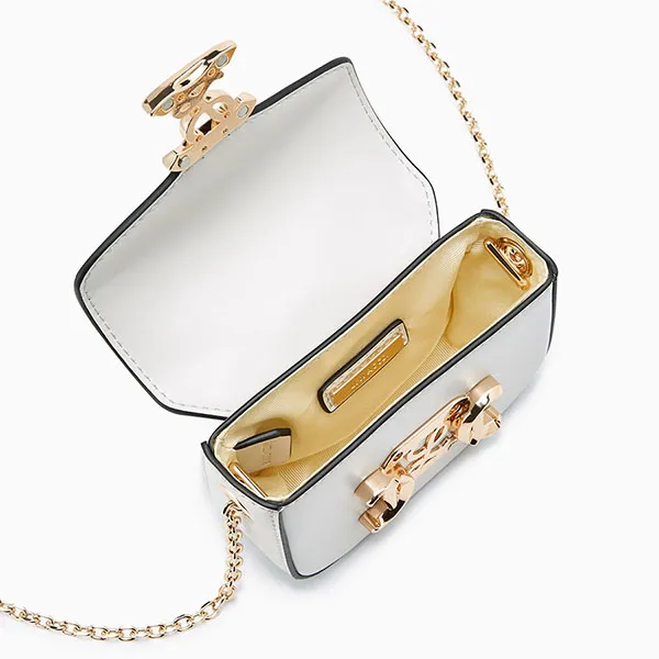 Túi Đeo Chéo Nữ Lyn Augusta Mini Crossbody Bags LL23FBF177 White Màu Trắng
