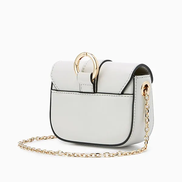 Túi Đeo Chéo Nữ Lyn Augusta Mini Crossbody Bags LL23FBF177 White Màu Trắng