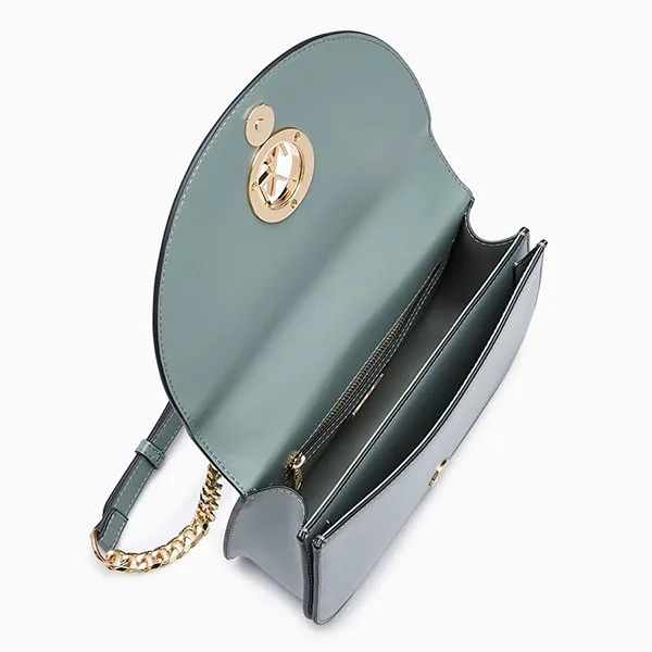 Túi Đeo Chéo Nữ Lyn Circle Crossbody Bags LL23FBS243 Green Màu Xanh