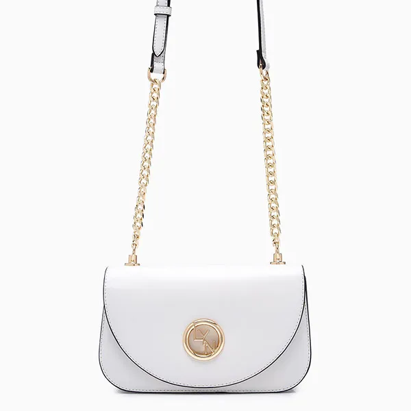 Túi Đeo Chéo Nữ Lyn Circle Crossbody Bags LL23FBS243 Grey Màu Xám Trắng