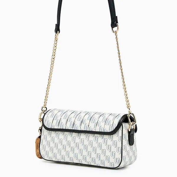 Túi Đeo Chéo Nữ Lyn Infinite Melle S Shoulder Bags LL23MBF269 White Màu Trắng Đen