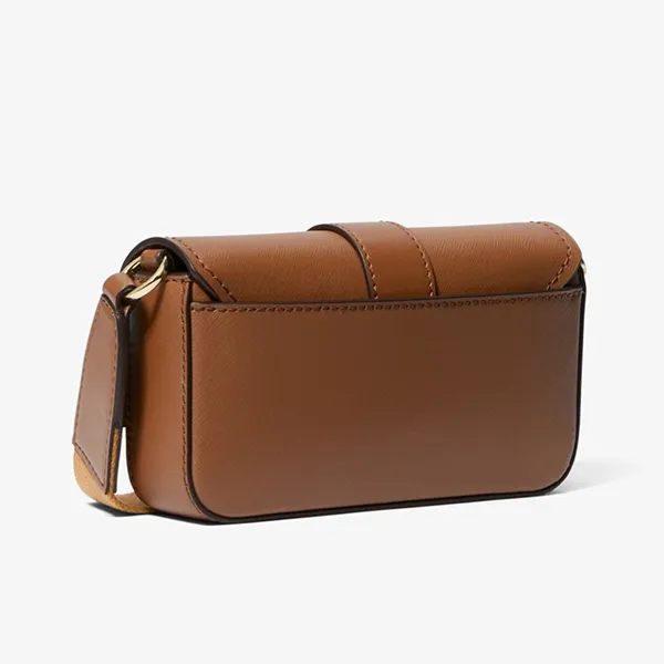 Túi Đeo Chéo Nữ Michael Kors MK Greenwich Extra-Small Sling Crossbody Bag 32S3GGRC1L Màu Nâu