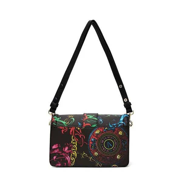 Túi Đeo Chéo Nữ Versace Jeans Couture Tracolla Stampata 71VA4BF1 71880 899 Baroque Borsa Màu Đen Họa Tiết