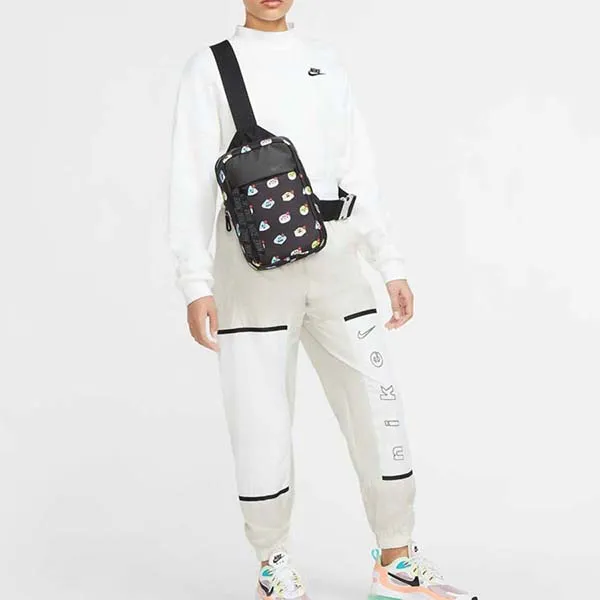 Túi Đeo Chéo Unisex Nike Sportswear Essentials Unisex Waist Bag DC7363-010 Màu Đen Họa Tiết