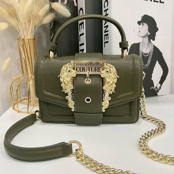 Túi Đeo Chéo Nữ Versace Jeans Couture 73VA4BF6 Màu Xanh Rêu