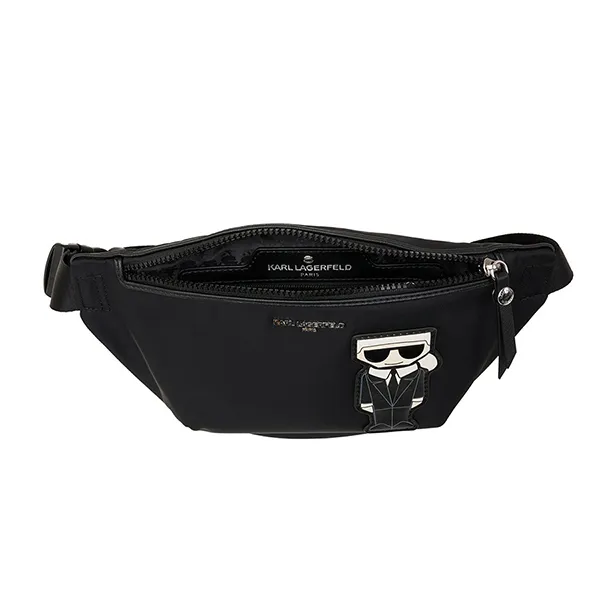 Túi Đeo Hông Karl Lagerfeld Amour Nylon Belt Màu Đen