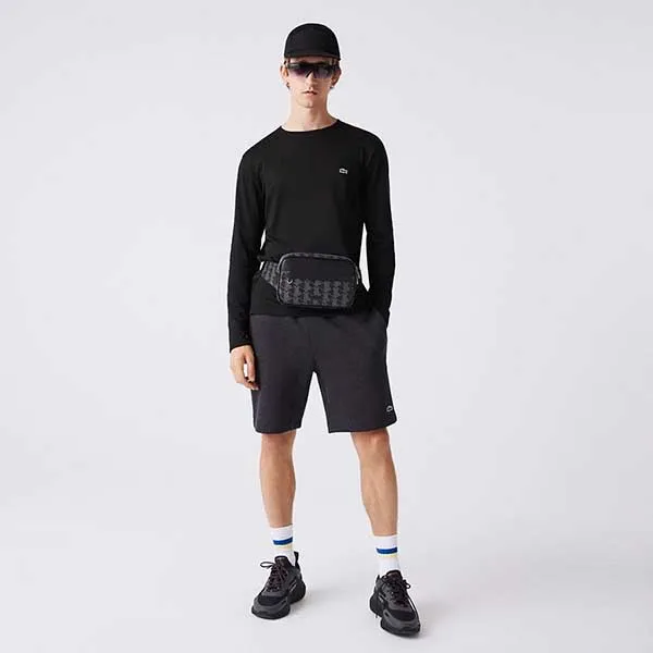 Túi Đeo Hông Nam Lacoste The Blend Monogram Print NH4004LX - H45 Màu Đen - Túi xách - Vua Hàng Hiệu