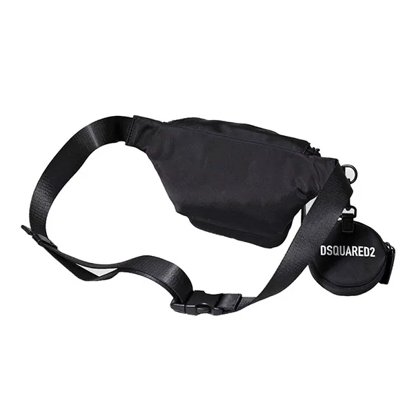 Túi Đeo Hông Nam Dsquared2 Be Icon Nylon Belt Bag Màu Đen