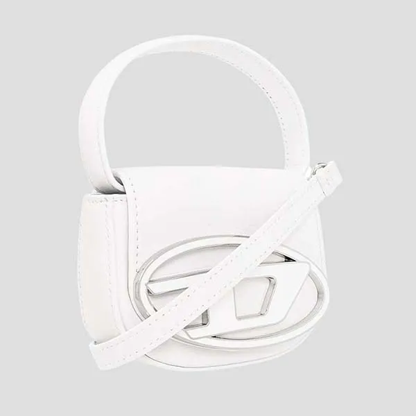 Túi Đeo Vai Nữ Diesel White Leather 1DR XS X08709 PR818 T1003 Màu Trắng - Túi xách - Vua Hàng Hiệu