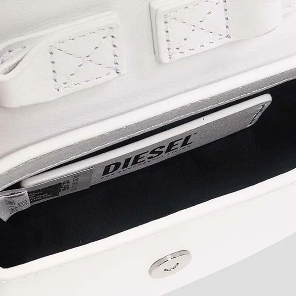 Túi Đeo Vai Nữ Diesel White Leather 1DR XS X08709 PR818 T1003 Màu Trắng - Túi xách - Vua Hàng Hiệu