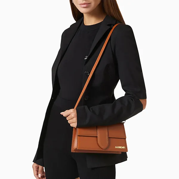 Túi Đeo Vai Nữ Jacquemus Le Grand Bambino Bag Màu Nâu Khaki - Túi xách - Vua Hàng Hiệu