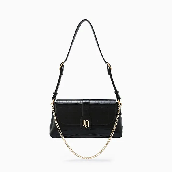 Túi Đeo Vai Nữ Lyn Infinite Meta Crossbody Bags LL23MBF264 Black Màu Đen
