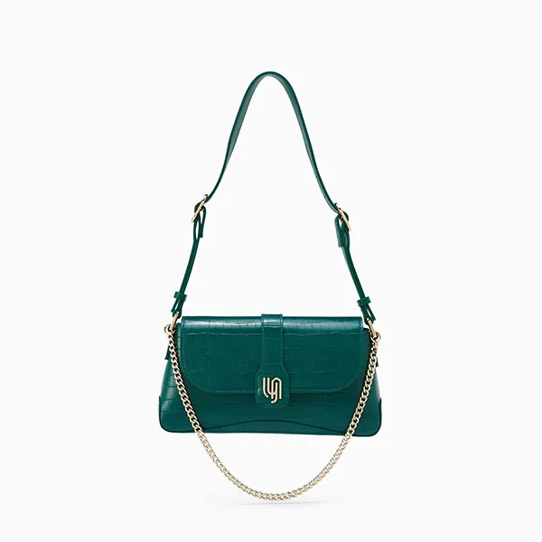 Túi Đeo Vai Nữ Lyn Infinite Meta Crossbody Bags LL23MBF264 Green Màu Xanh Lá