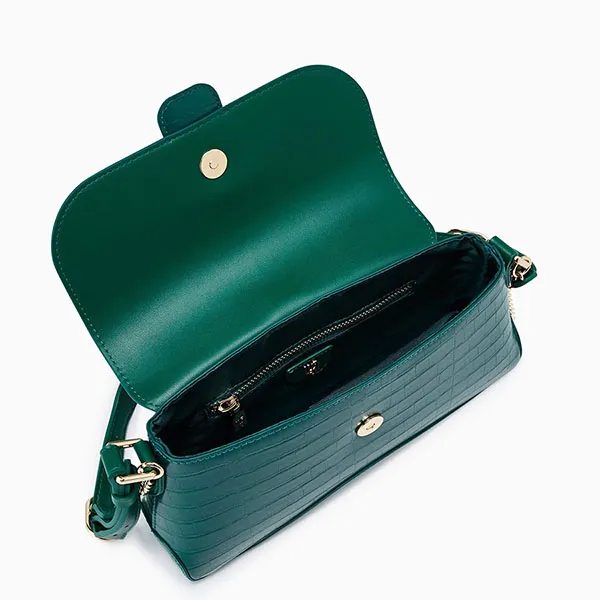 Túi Đeo Vai Nữ Lyn Infinite Meta Crossbody Bags LL23MBF264 Green Màu Xanh Lá