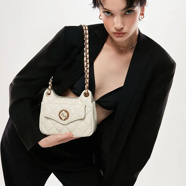 Túi Đeo Vai Nữ Lyn Niki XS Crossbody Bags LL23FBF086 White Màu Trắng