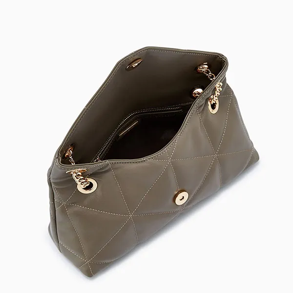 Túi Đeo Vai Nữ Lyn Prism M Shoulder Bags LL23FBS210 Green Màu Xanh Olive - Túi xách - Vua Hàng Hiệu