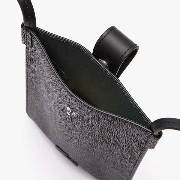 Túi Đựng Điện Thoại Nam Lacoste The Blend Monogram Canvas Smartphone Pouch NH3654 - H45 Màu Đen - Túi xách - Vua Hàng Hiệu
