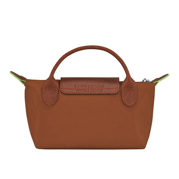 Túi Xách Longchamp Pouch With Handle Le Pliage Original 34175089504 Màu Nâu - Túi xách - Vua Hàng Hiệu
