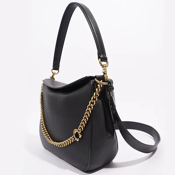 Túi Đeo Chéo Nữ Coach Signature Chain Hobo 89178 Màu Đen
