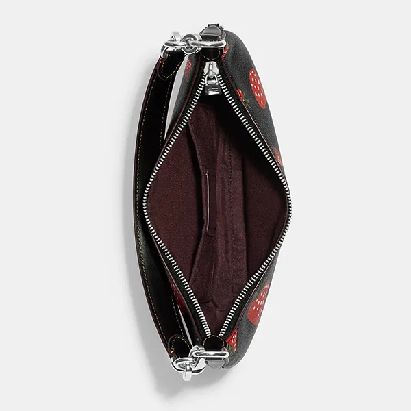 Túi Xách Tay Nữ Coach Payton Hobo With Wild Strawberry Print CH330 Màu Đen