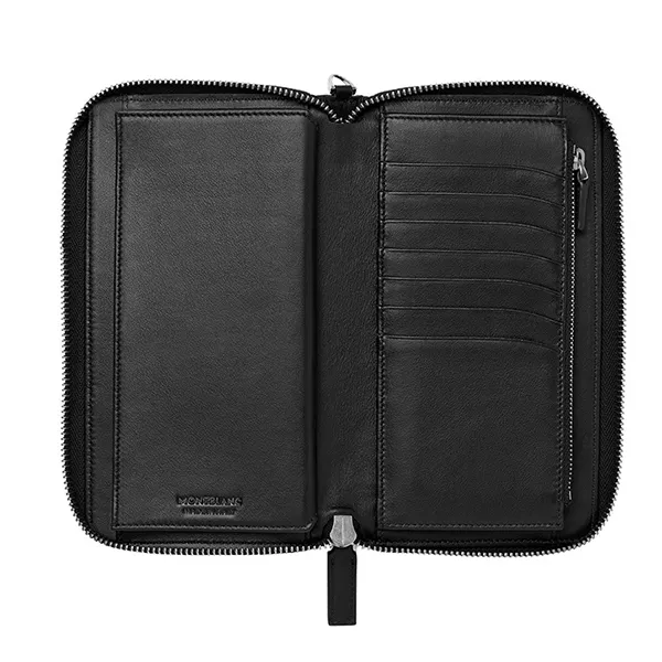 Ví Cầm Tay MontbLanc Meisterstuck Selection Leather Travel Wallet 126648 Màu Đen