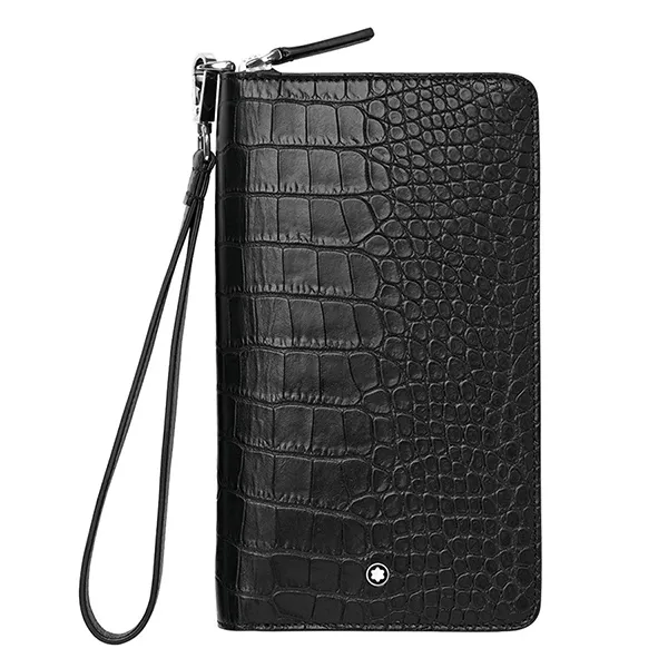 Ví Cầm Tay MontbLanc Meisterstuck Selection Leather Travel Wallet 126648 Màu Đen