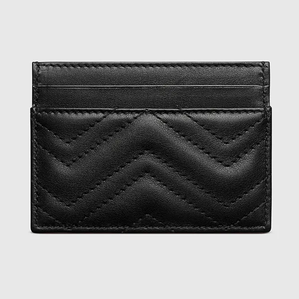 Ví Đựng Thẻ Gucci GG Marmont Card Case 443127 DTD1T 1000 Màu Đen - Túi xách - Vua Hàng Hiệu