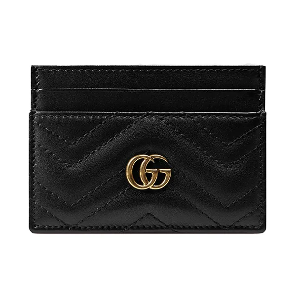 Ví Đựng Thẻ Gucci GG Marmont Card Case 443127 DTD1T 1000 Màu Đen - Túi xách - Vua Hàng Hiệu
