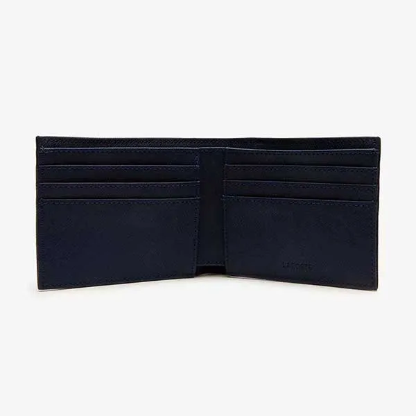 Ví Nam Lacoste Men's Classic Petit Piqué Six Card Wallet NH2308 Màu Đen - Túi xách - Vua Hàng Hiệu
