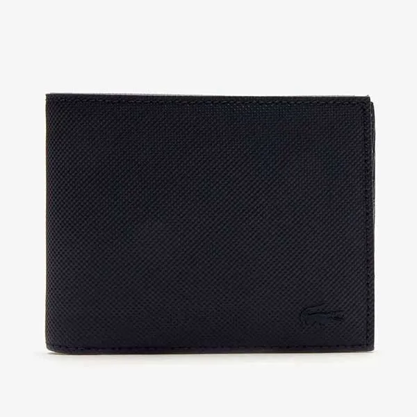Ví Nam Lacoste Men's Classic Petit Piqué Six Card Wallet NH2308 Màu Đen - Túi xách - Vua Hàng Hiệu