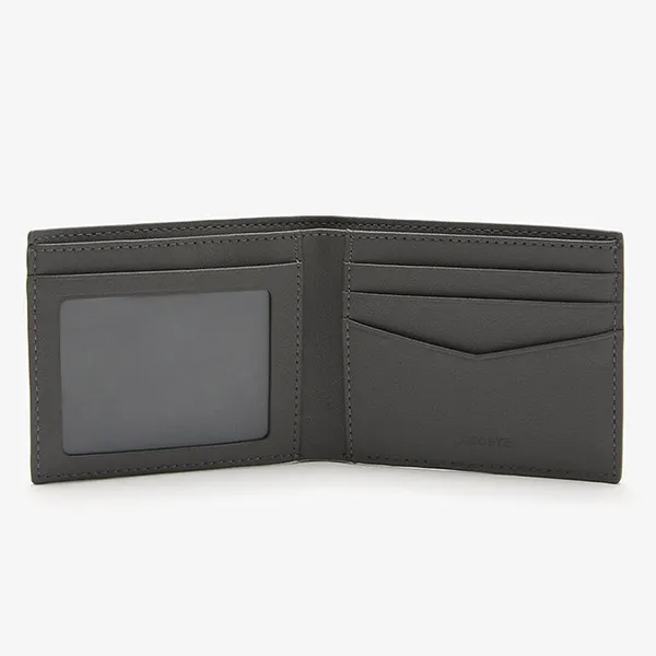 Ví Nam Lacoste Men's Interior Card Slot Foldable Wallet NH4014PN 000 Màu Xám