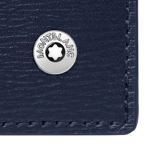Ví Nam MontbLanc 4810 Westside 8cc Wallet MB118656 Màu Xanh Navy - Túi xách - Vua Hàng Hiệu