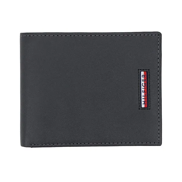 Ví Nam Tommy Hilfiger Men's Passcase Wallet With Removable ID Window Màu Đen