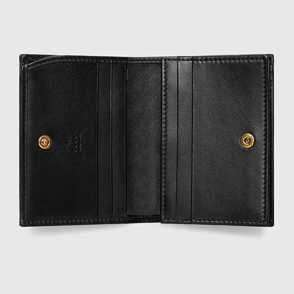 Ví Nữ Gucci GG Marmont Card Case Wallet 466492 DTD1T 1000 Màu Đen
