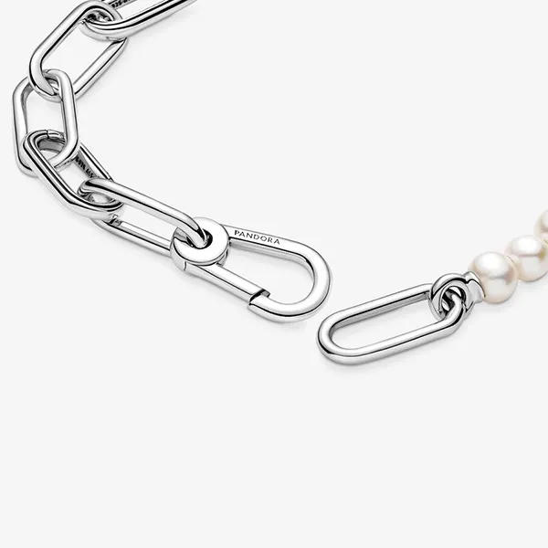 Vòng Đeo Tay Nữ Pandora ME Treated Freshwater Cultured Pearl Bracelet 599694C01 Màu Bạc